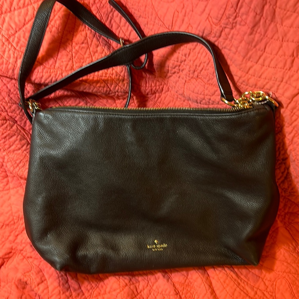 Kate Spade Black Leather Shoulder Bag